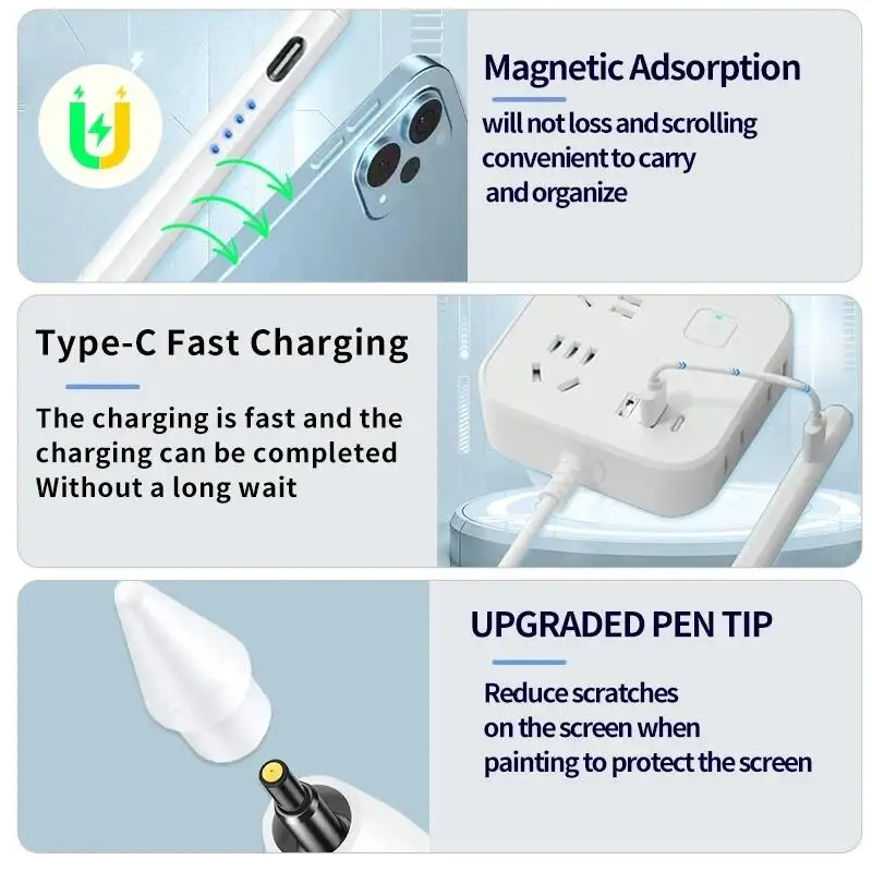 Lápiz óptico Universal para tableta, lápiz táctil para iPad, Apple, teléfono móvil, Huawei, Lenovo, Samsung, teléfono Xiaomi - imagen 3
