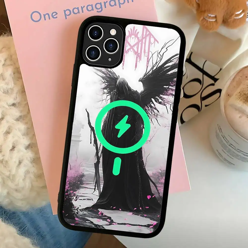 Funda magnética para teléfono Rock Band S-Sleep TokenS, funda para IPhone 16, 14, 13, 12, 11, 15 Pro Max Plus, funda de carga inalámbrica Magsafe - imagen 4