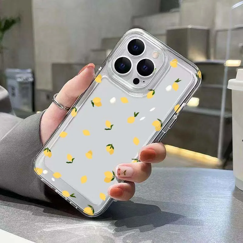 Case For Xiaomi Poco X7 X6 X5 X3 Pro Yellow Lemon Shockproof Clear Soft TPU Phone Cover For Poco F7 F6 F5 M6 Pro Slicone Fundas - imagen 3