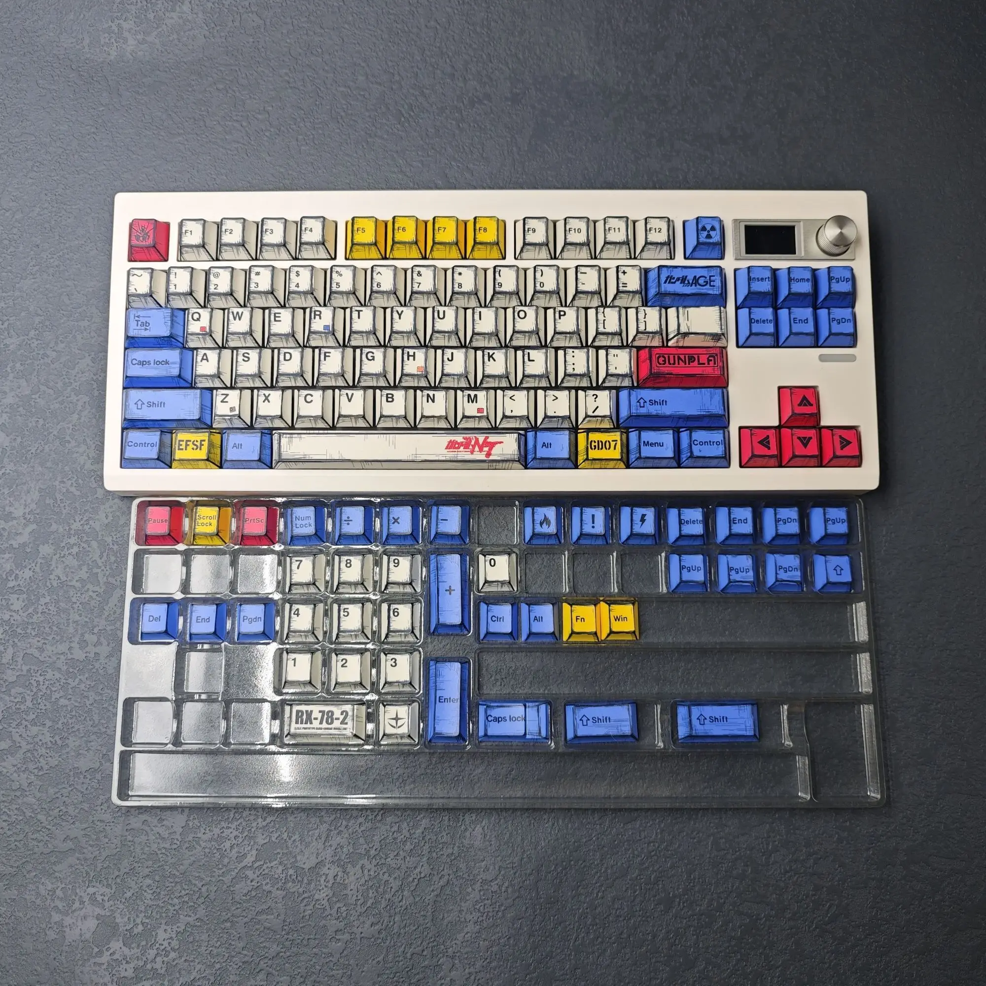 Juego de teclas con tema de Anime de 151 teclas, tapa de teclado estilo Manga PBT, perfil de cereza, teclas para teclado mecánico 1.5u Alt - imagen 5
