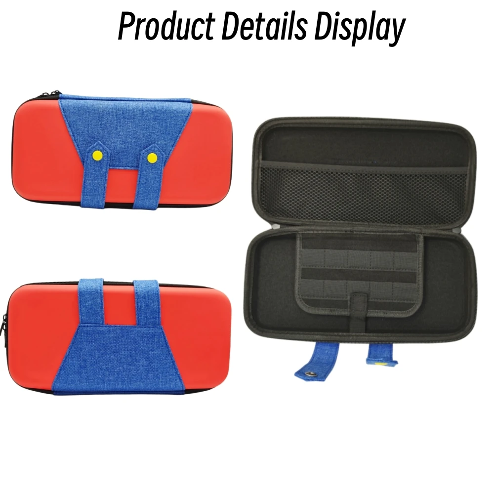 Bolso de mano portátil estilo tema de juego para Switch 2, estuche de almacenamiento grande para NS 2, bolsa de viaje con 10 ranuras para tarjetas de juego, accesorios - imagen 4