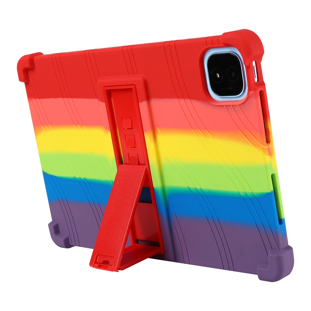 Funda de silicona suave Universal para Huawei Honor Pad GT Pro ROD2-W69 MagicPad 2 12,3 2024 ROD2-W09 funda con soporte ajustable seguro para niños - imagen 5