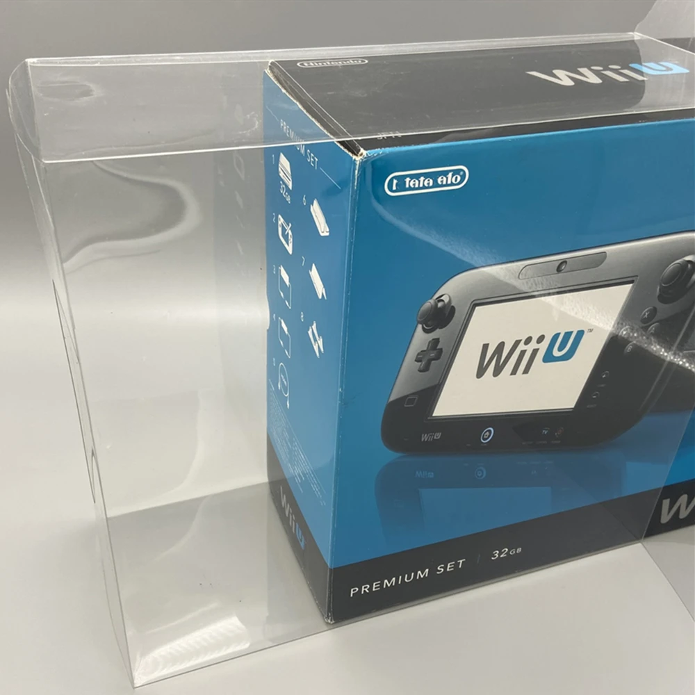 Protector de caja transparente para consola We & You/Wii U, cajas de recogida para Nintendo Game, estuche de exposición transparente