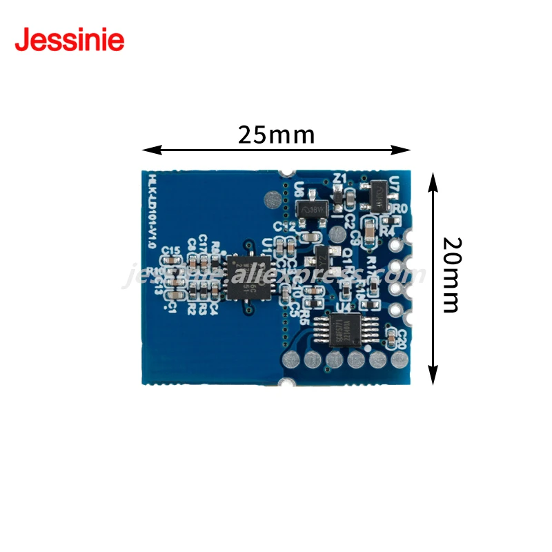 Módulo de Sensor de movimiento humano HLK-LD101, interruptor de Radar de microondas, detección de inducción inteligente, 10G - imagen 3