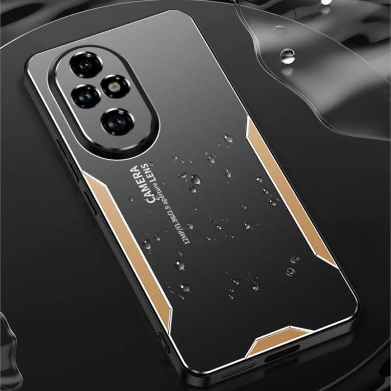 Para Honor 200 Pro funda Metal aluminio lente protectora escarcha prevenir huellas dactilares Metal + cubierta de TPU para Honor 200 Pro - imagen 3