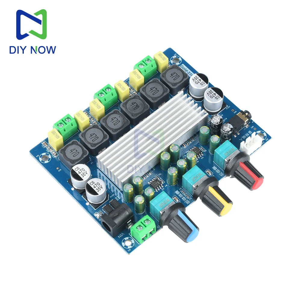 Placa amplificadora de potencia estéreo de doble canal 50W * 2 + 100W TPA3116D Clase 2 módulo amplificador de Audio de 2,1 canales Subwoofer DC 8-24V - imagen 5