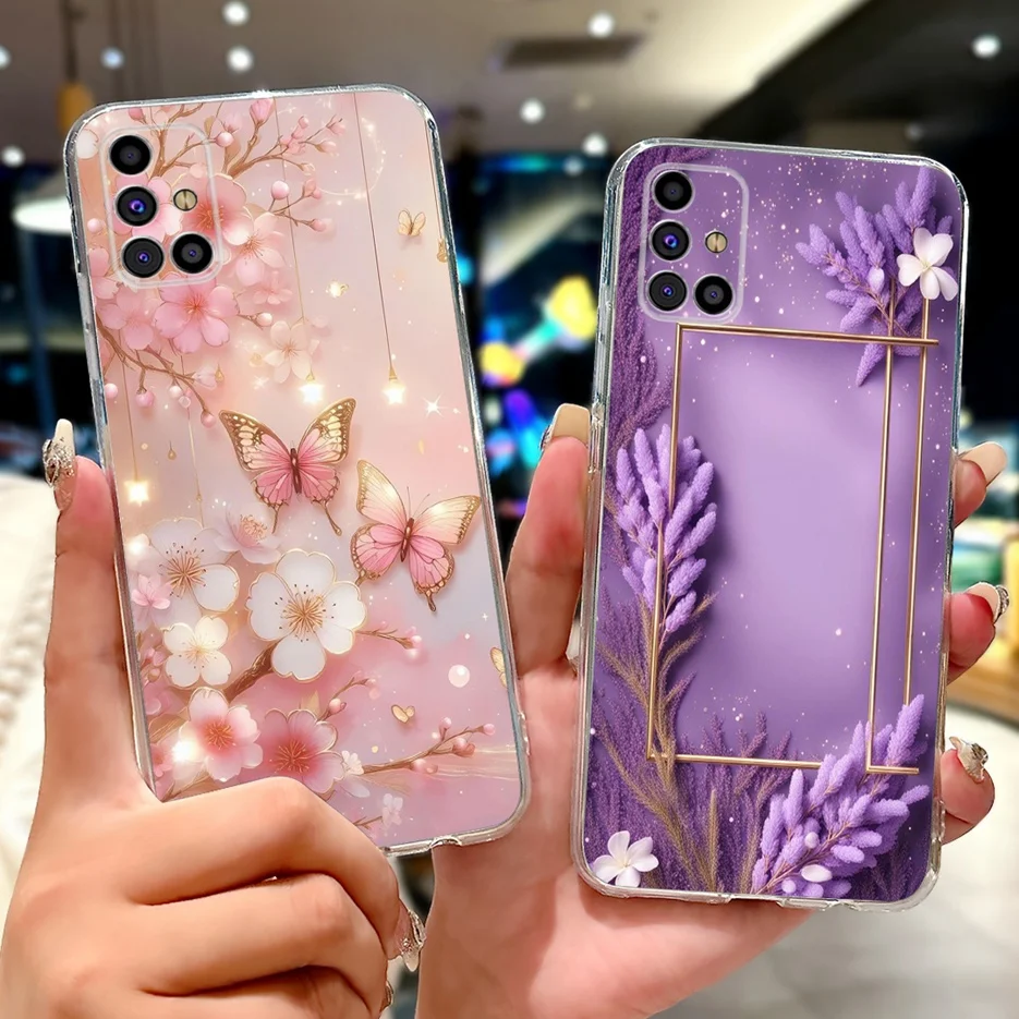 Para Samsung Galaxy M31s funda SM-M317F lindo amor corazón pintado funda de silicona suave funda de teléfono para Samsung M31s M 31 s M317F Shell - imagen 2