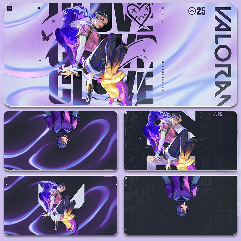 Valorant-alfombrilla de ratón personalizada para ordenador portátil, alfombrilla de goma para escritorio, teclado de Anime, accesorios para juegos, regalos