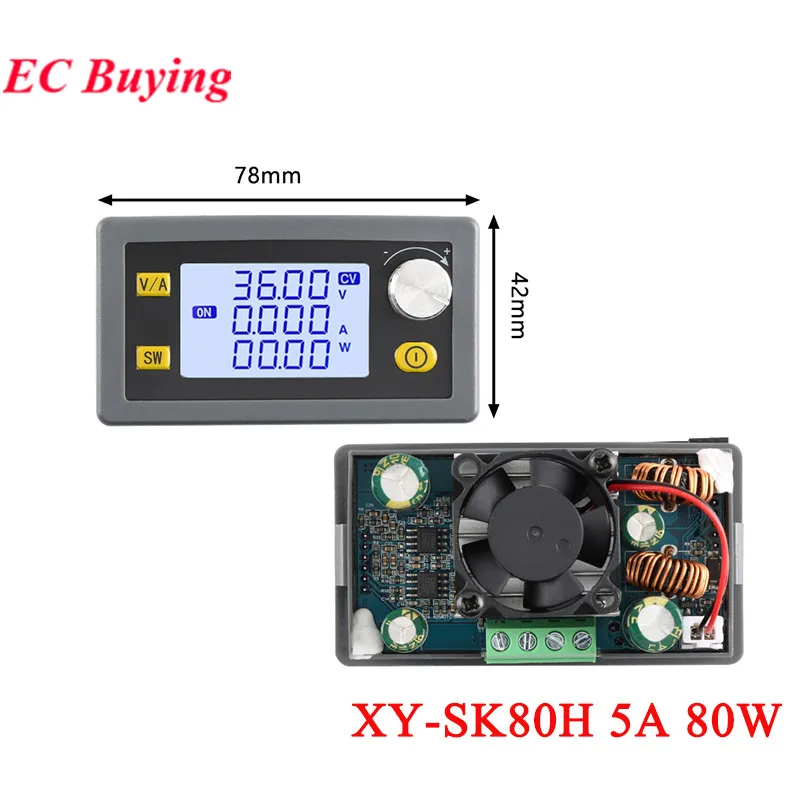 XY-SK35H 4A 35W XY-SK80H 5A 80W DC Módulo convertidor de potencia reductor/abajo ajustable CC CV 5,0 ~ 30V 6,0 ~ 36V cargador Solar - imagen 3