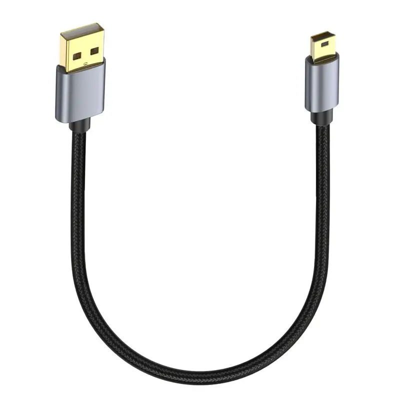 Cable USB 2,0 chapado en oro de alta velocidad versión A macho a Mini macho de 5 pines, utilizado para Cable de controlador de juego receptor GPS Garmin - imagen 2