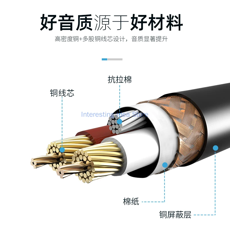Ickb-Cable de equilibrio L9 So8, tarjeta de sonido, condensador de 48V, Cable de conexión de micrófono, cañón único, giro femenino de 3,5mm - imagen 3