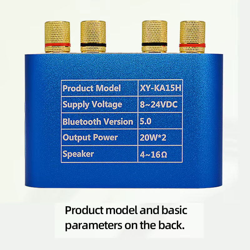 Amplificador Bluetooth 5.0 Clase D HiFi 200W – 12V/24V - imagen 5