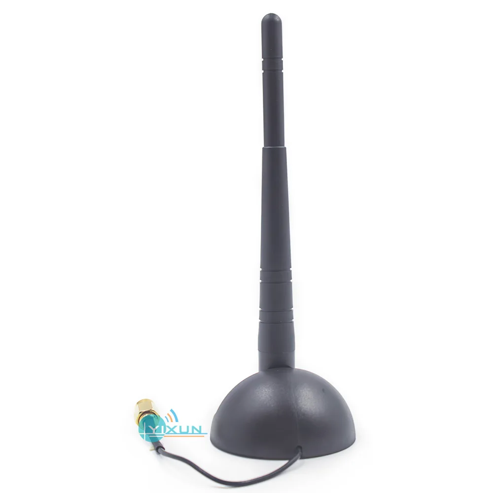 Antena Universal WIFI de doble banda Original MSI 2,4G 5G Cable de 10cm Base de ventosa magnética ganancia 3dbi conector macho RP SMA