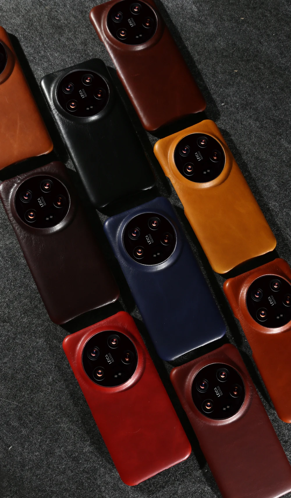 Funda de cuero de vaca genuino para Xiaomi 14 Ultra Mi13 Pro mi12T 13TPro 11T, patrón de cera de aceite, cubierta protectora de cuero Real - imagen 4