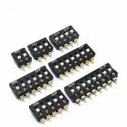 Interruptor DIP KM-01 SMD 2.54mm Chapado Oro – 2/3/4/5/6/8/10P