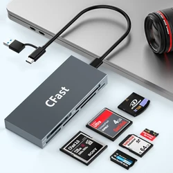 UTHAI TF4 Lector de tarjetas varias ranuras SD microSD MS XD Cfast