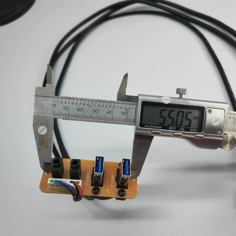 73cm 2 puertos USB Dual 3,0 19 pines 3,5mm HD Audio soporte interfaz placa base Cable de extensión chasis Panel frontal 65x27mm - imagen 3