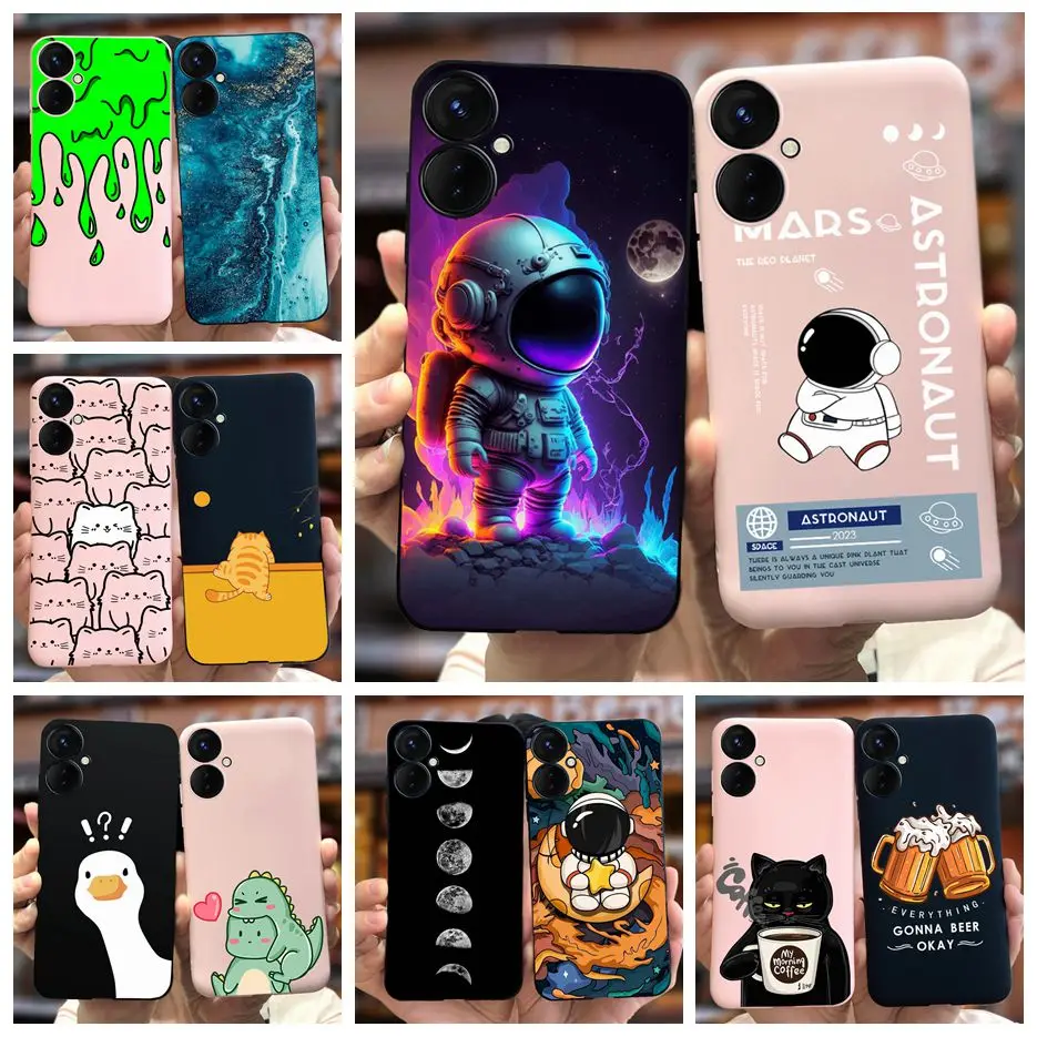 Funda de TPU suave con dibujos animados para Tecno Spark 9 Pro, carcasa con dibujos animados de astronautas, carcasa con parachoques para Tecno Spark 9T Spark9 Pro, KH7 KH7n
