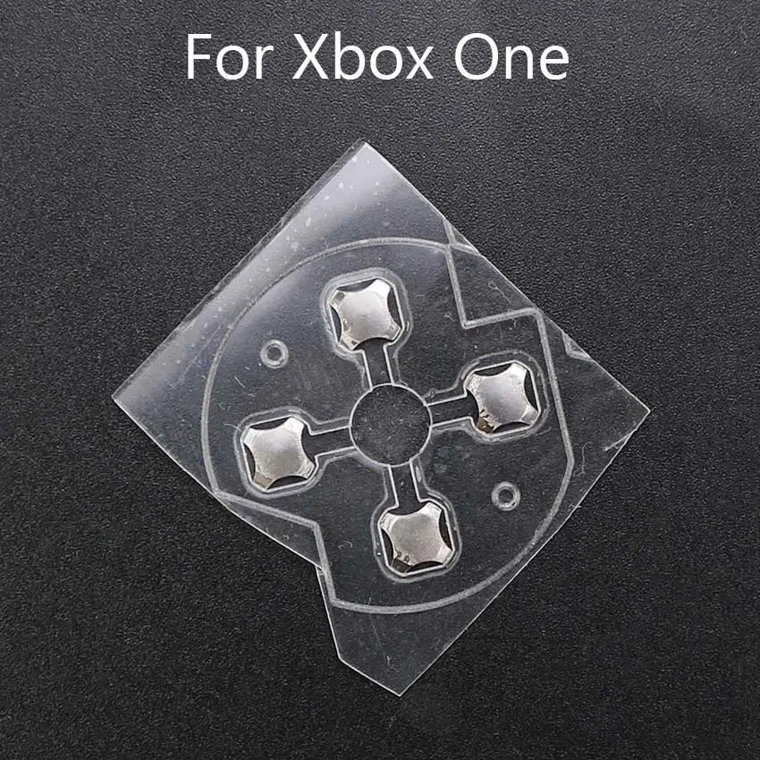 YuXi-pegatina de película conductora para controlador Xbox One S, repuesto de botón D-Pad, broche de cúpula de Metal para Xbox Series X/S, 4 Uds. - imagen 2