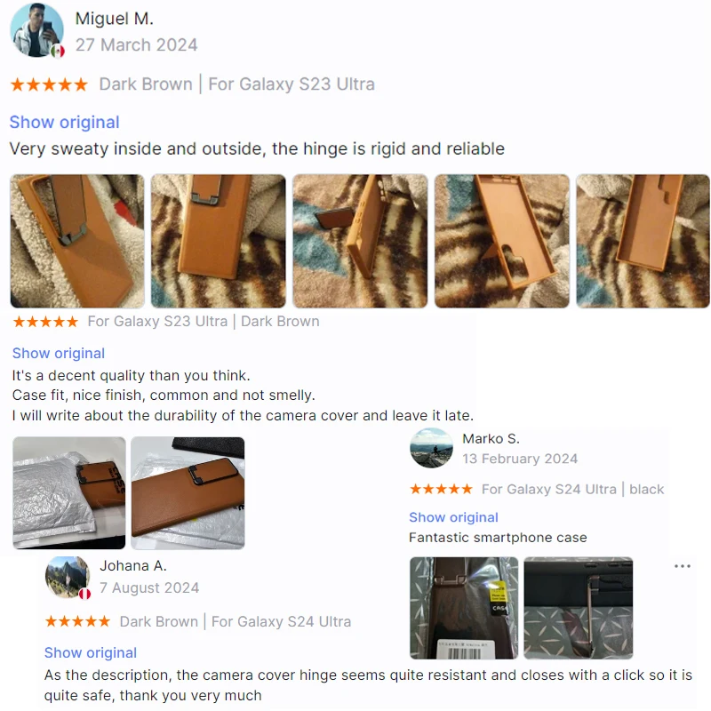 чехол para Samsung Galaxy S23 Ultra / S24 Ultra soporte trasero funda de cuero de negocios s23 1] 이kta - imagen 3