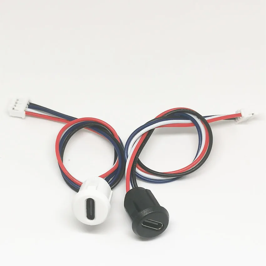 Cable de soldadura de presión Directa tipo C 2P/4P, inyección de pegamento, Base hembra, adaptador de conector USB tipo C, Base hembra impermeable - imagen 2