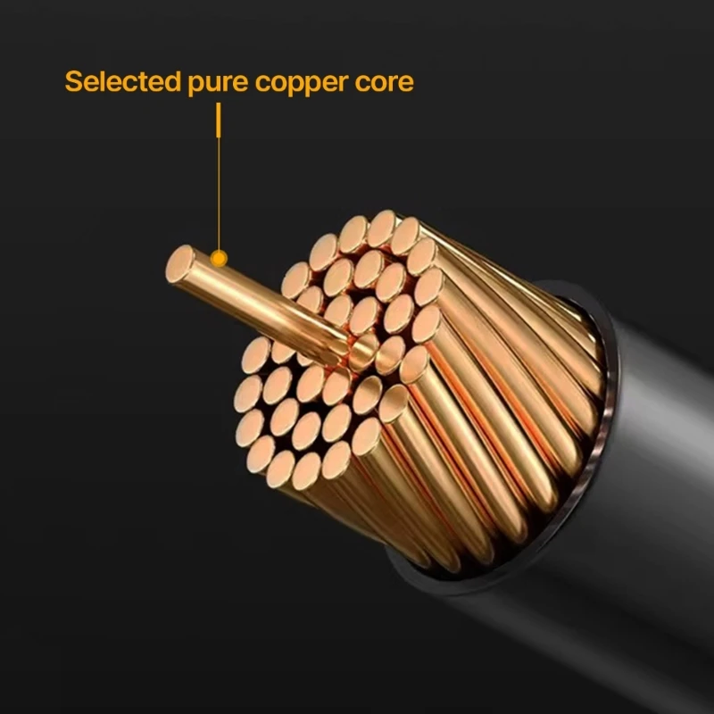 Cable trenzado de nailon tipo C a XL, conexión confiable, sonido excepcional, adecuado para teléfonos inteligentes y tabletas - imagen 4