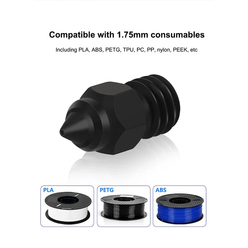 Boquilla MK8 CR-6 SE, boquillas chapadas en cobre y latón de acero duro para boquilla Creality CR6 SE CR5 PRO /Ender 3 S1 Pro / CR10 V2 / Ender 3 - imagen 5