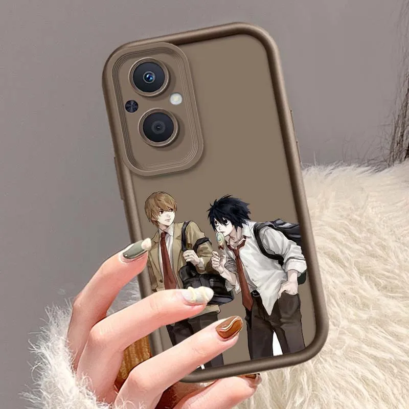 Funda para Teléfono con Diseño de Anime Death Note para OPPO Reno10 Reno8 Reno7 Reno6 Reno5 T Z Lite Pro Plus 5G - imagen 4