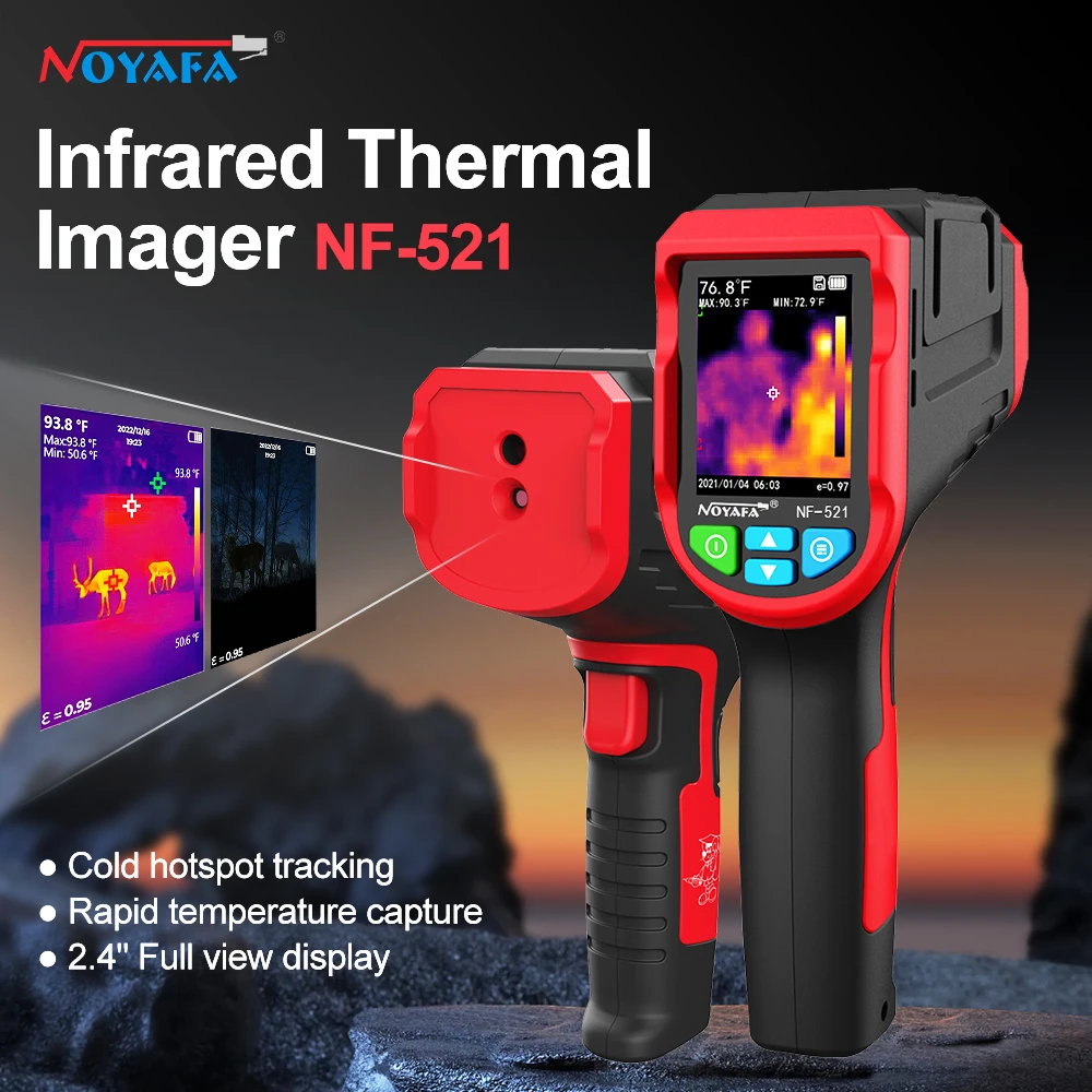NOYAFA NF-521 Professional Thermal Imaging Camera -20~400°C Thermal Imager Handheld Thermal Camera for Home Inspection - imagen 2