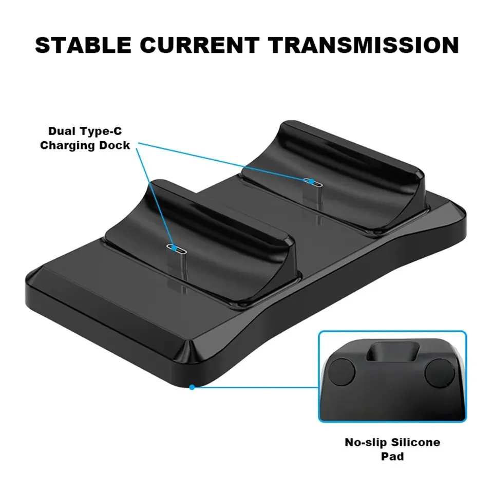 Cargador Base Dual para Mando PS5 GAMINJA P51 Compatible - imagen 5