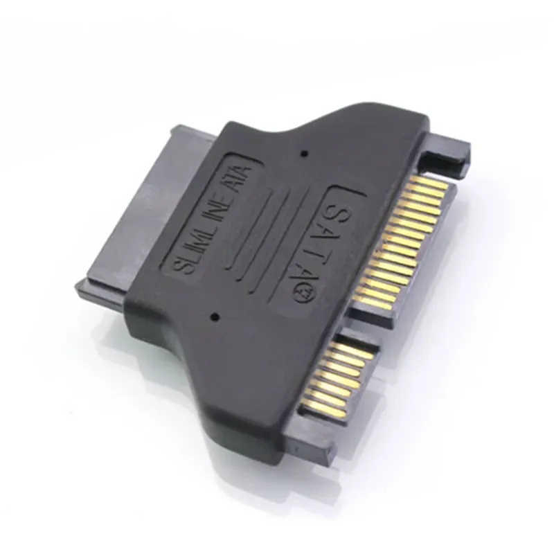 Adaptador convertidor SATA 7 + 15 22 pines macho a Mini Slim SATA 7 + 6 pines 13 pines hembra