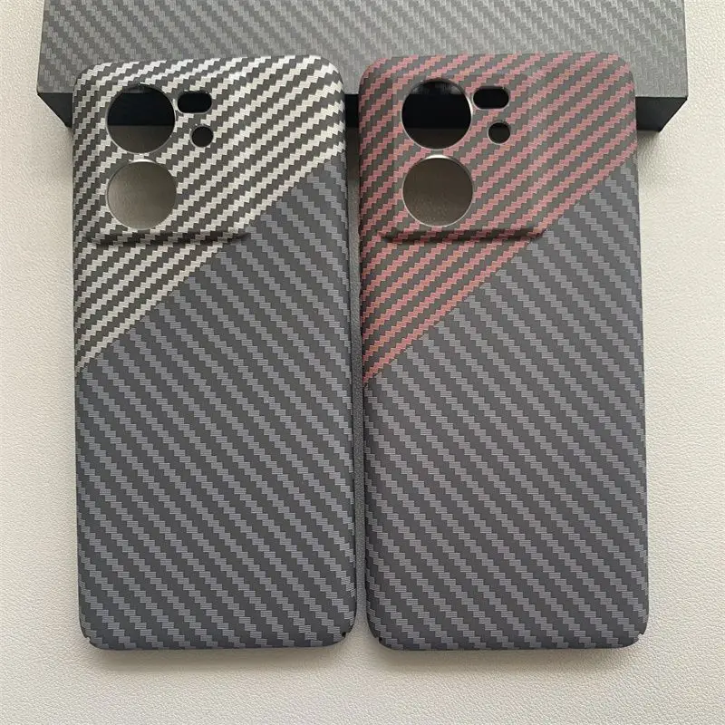 Funda trasera protectora delgada de fibra de carbono para Xiaomi Mi 13T Pro, carcasa completa para teléfono - imagen 3