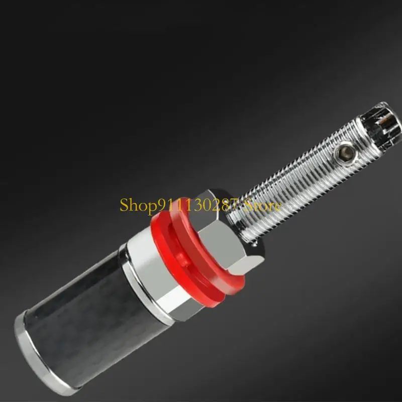 J1HC 1 par altavoz terminal rodio bloques terminal plateado amplificador tornillo largo conectores enchufe gato - imagen 2