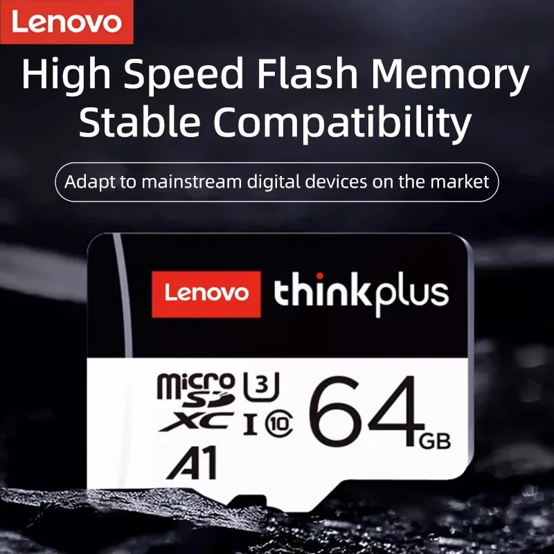 Lenovo Thinkplus tarjeta Micro SD A1 V30 U3 Clase 10 tarjeta de memoria 512GB 256GB 128GB 64GB 32GB tarjeta TransFlash para cámara Drone - imagen 2