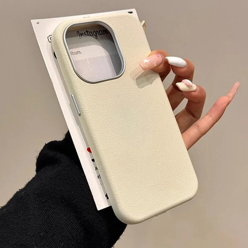 Funda de teléfono de cuero mate de lujo para Xiaomi Mi 13T 11 Lite 5G NE Poco F6 F5 F3 X3 X5 X6 M6 Pro 4G funda suave de silicona a prueba de golpes - imagen 2