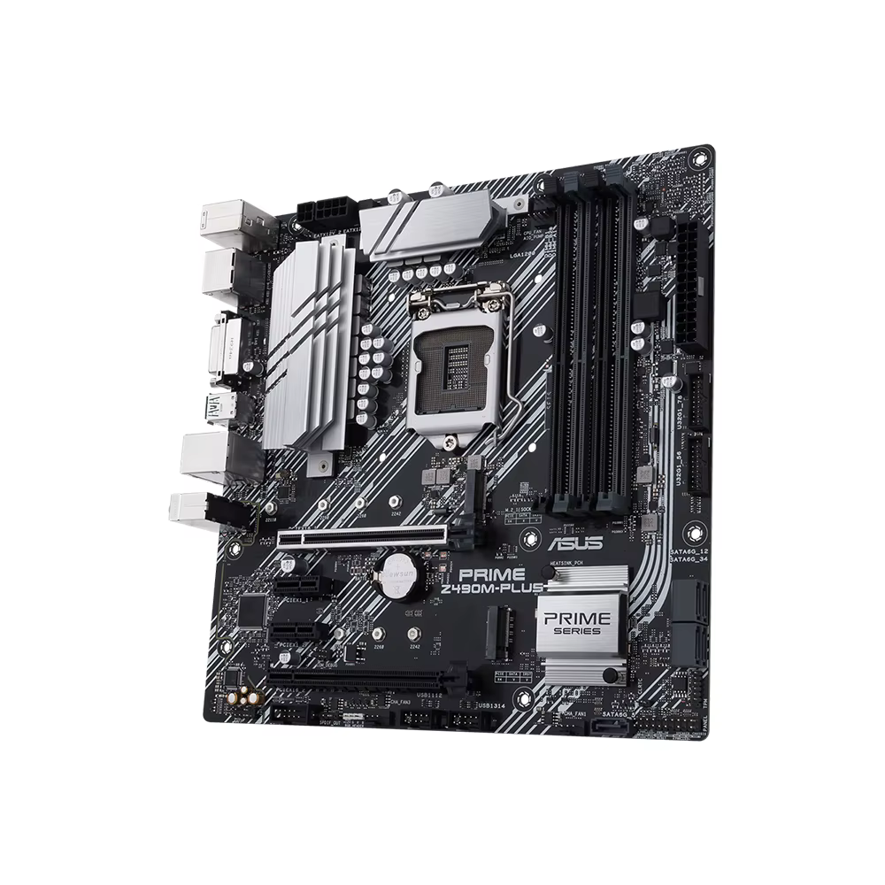 Placa base ASUS PRIME Z490M-PLUS intel Z490 LGA 1200 DDR4 128GB M.2 compatible con cpu i9-10900K i5-10500T i3-10100 i7-10700 - imagen 5