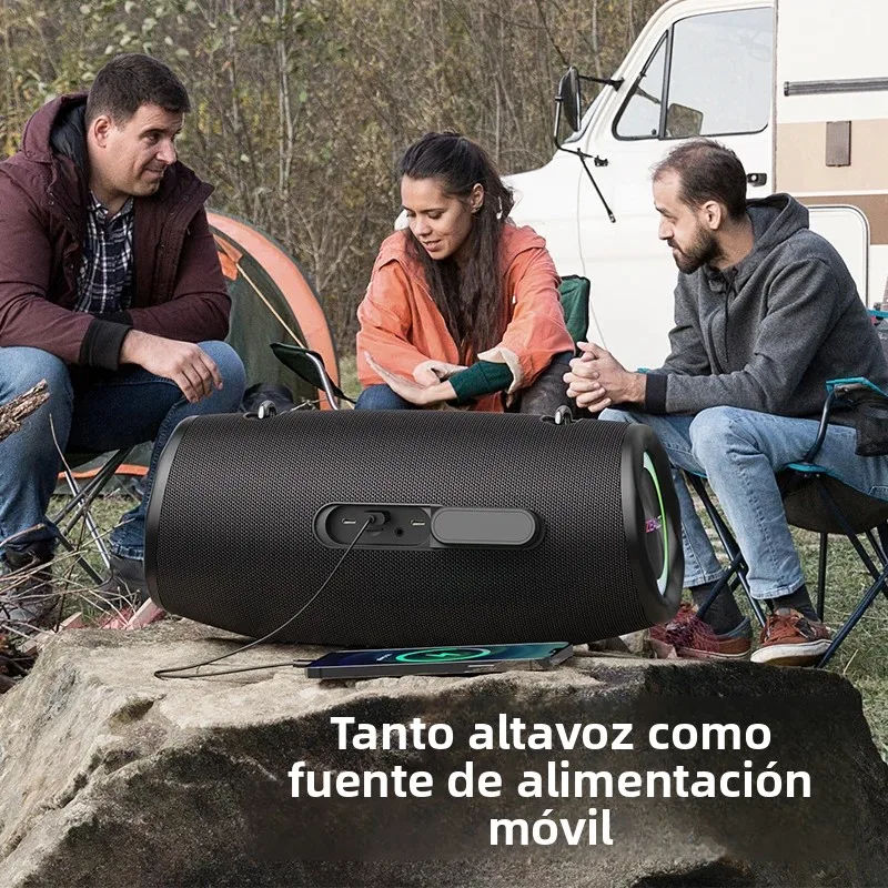 Zealot-S87 Altavoz Bluetooth inalámbrico portátil para exteriores 80W subwoofer de alto volumen rendimiento de sonido IPX6 impermeable Camping - imagen 5