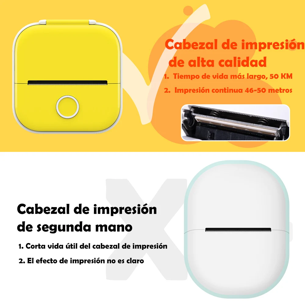 【Droshipping】Phomemo T02 impresora térmica portátil Mini impresora de impresión térmica máquina de etiquetas adhesivas de bolsillo varias etiquetas de papel - imagen 5