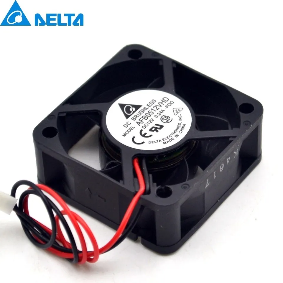Ventilador de refrigeración AFB0512VHD 5020, 50MM, 12V, 0.24A, 5CM, rodamiento de bolas doble, servidor para Delta 50x50x20MM, nuevo - imagen 5