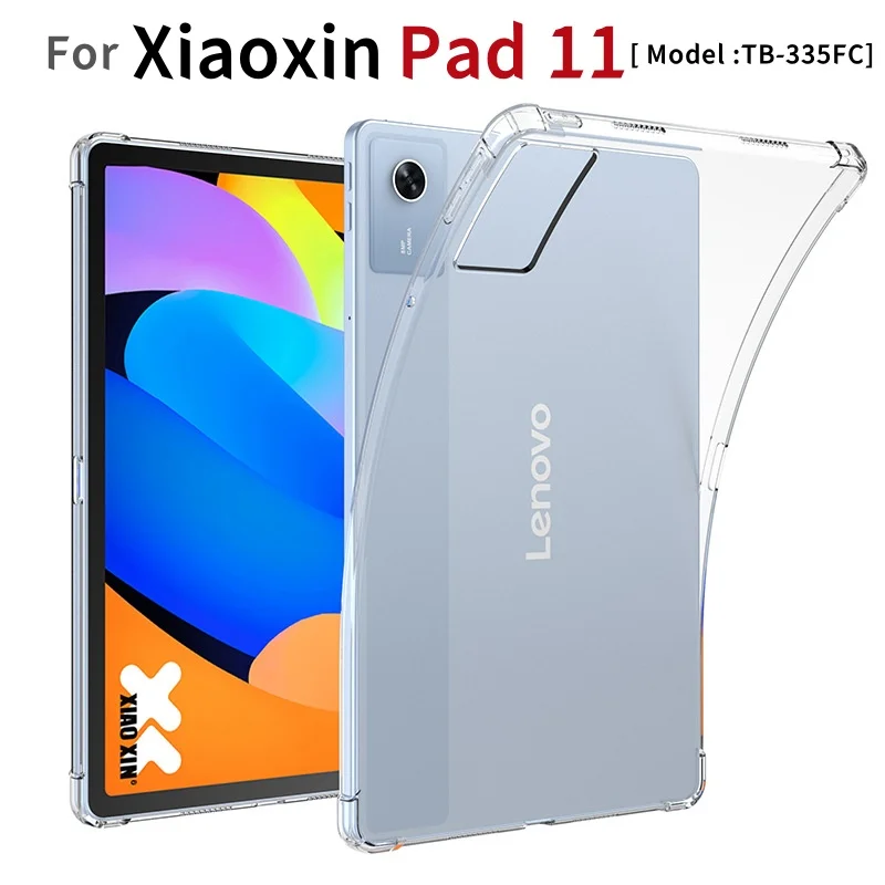 Para Lenovo Xiaoxin Pad 11 2025 Funda transparente TB335FC air-bags Funda de silicona suave para Xiaoxin Pad 11 pulgadas 2025 Funda para tableta