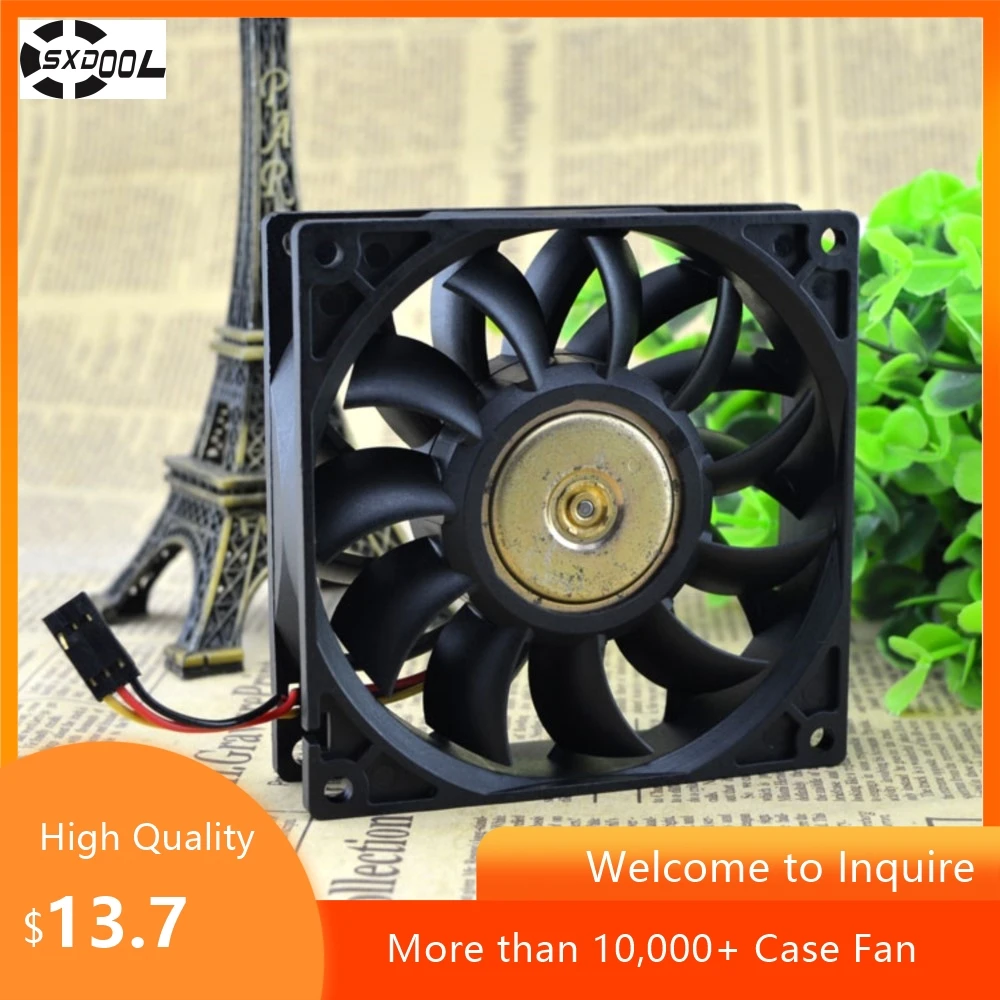 Para Delta FFC0924B 9cm 24V 0.60A Convertidor de temperatura del ventilador de refrigeración de 3 pines, servidores, equipos industriales y sistemas HVAC - imagen 5