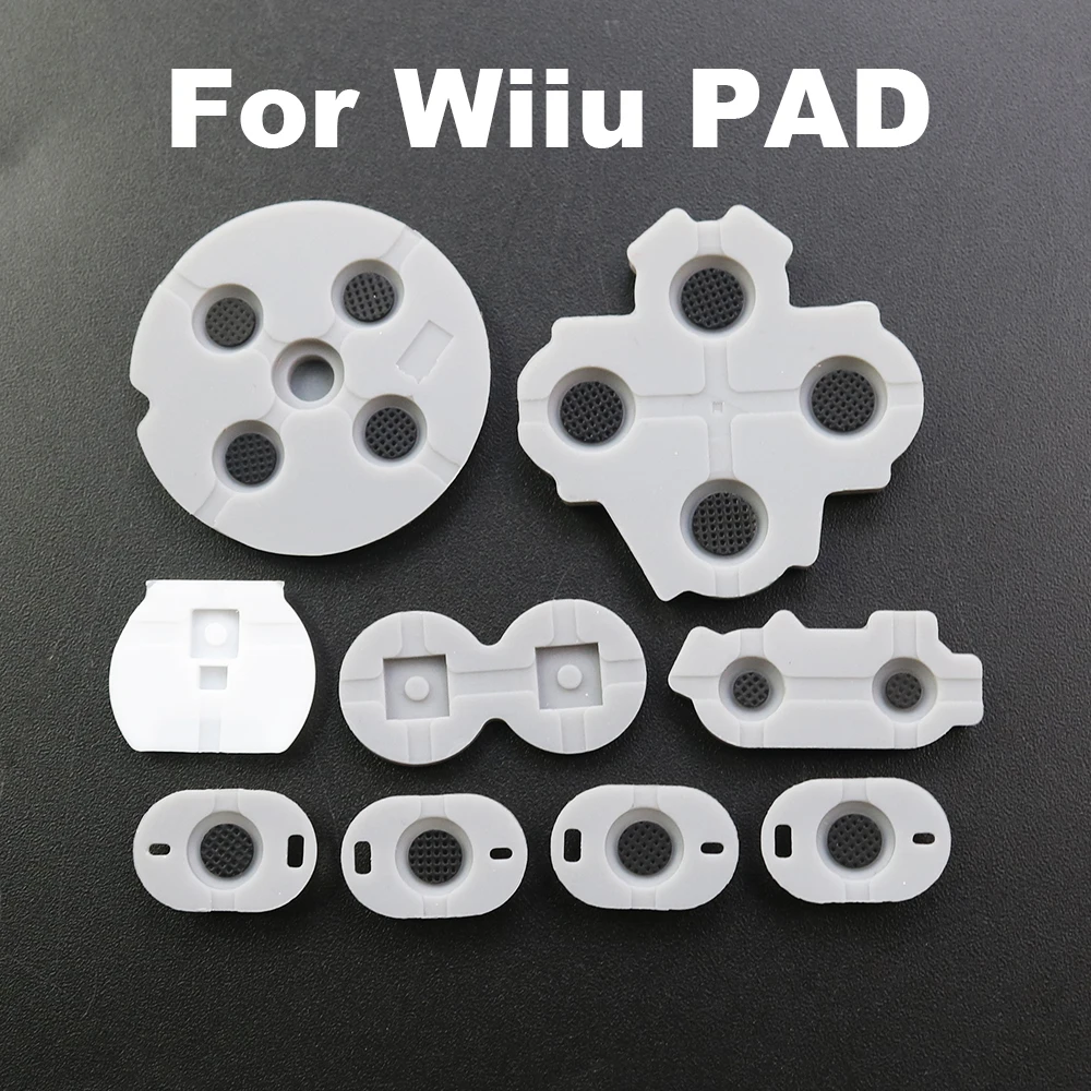 1 Juego de almohadillas de goma conductoras para GameBoy GBA GBC GBP AB d-pad almohadilla de botón para SFC NDSI NGC NDSL N64 3DS Wii SAGE piezas del controlador - imagen 5