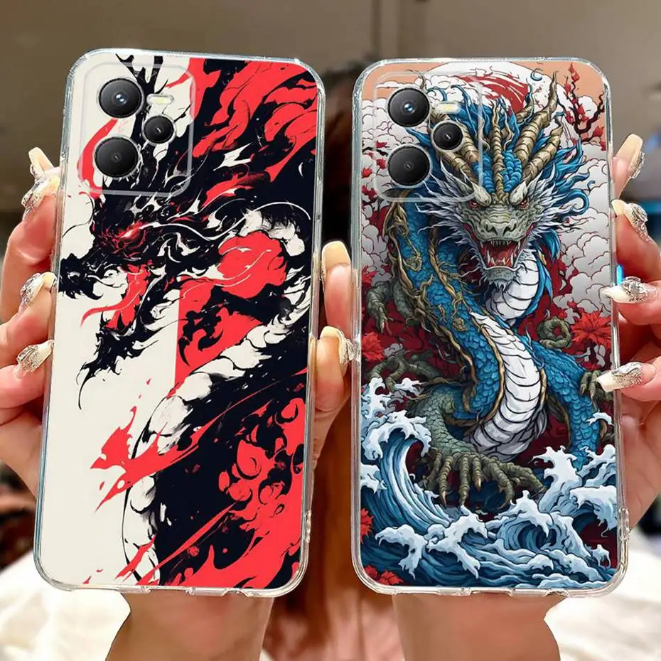 Nueva funda de pintura de moda para Realme C35 C33 C31 fundas de teléfono de silicona suave TPU para Realme C31 C33 C35 4G parachoques de cubierta trasera - imagen 4
