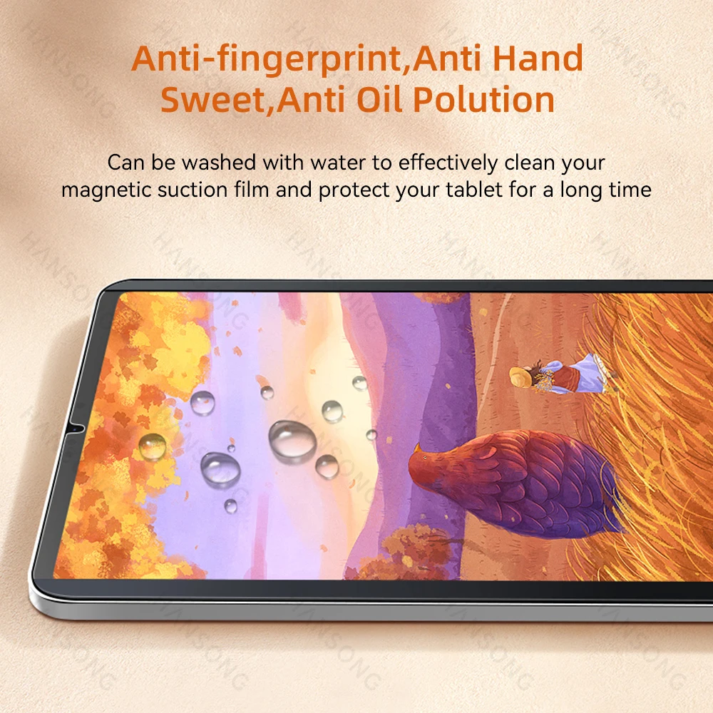 Para Xiaomi Pad Protector de pantalla con sensación de papel para Mi Pad 5/6/7 6S Pro 12,4 rojo Mi Pad SE 11 pulgadas 10,6 pulgadas película de escritura magnética esmerilada - imagen 5