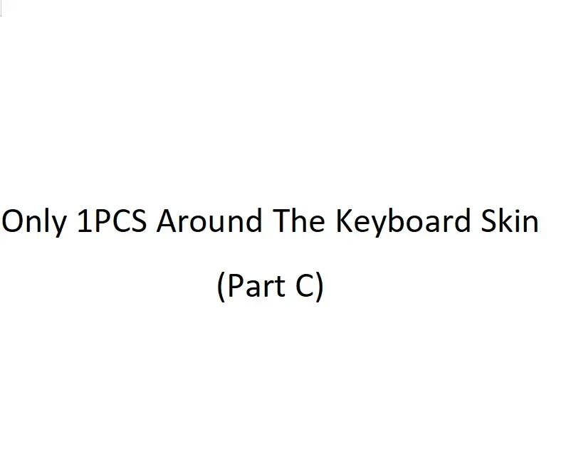 Only 1xPalmrest Skin