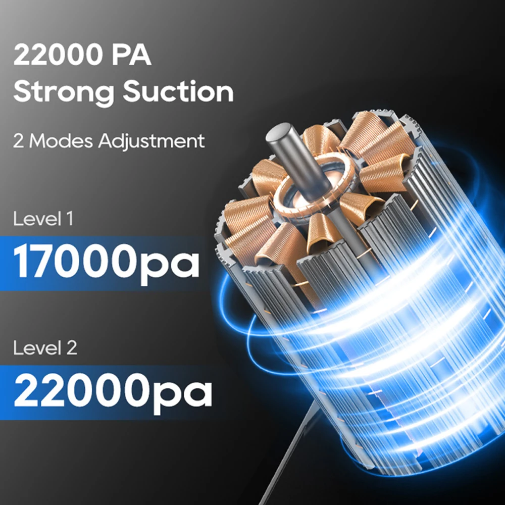 Xwitzeal-aspiradora de escritorio 22000PA, filtración de 6 capas para reparación de teléfonos móviles, teclado, eliminación de polvo, herramienta de limpieza de escritorio - imagen 4