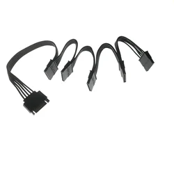 Divisor SATA 4 Pines para Disco Duro - Cable Negro