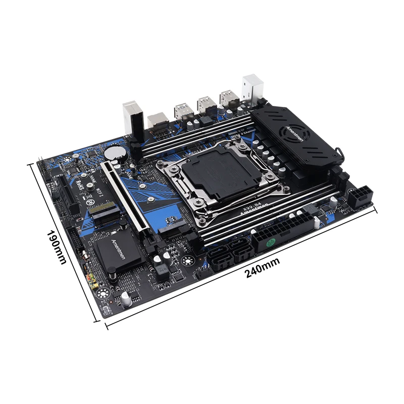 Placa base X99 micro-atx LGA 2011 V3 DDR4 RAM M.2 Wifi/NVME para CPU Xeon E5 V3/V4 - imagen 3