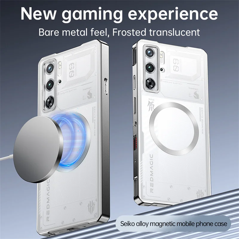 Funda de teléfono con tablero esmerilado Push Pull para ZTE Nubia RedMagic 10 9S 9 Pro + 10 9S 9 Pro para Magsafe armadura magnética a prueba de golpes - imagen 3
