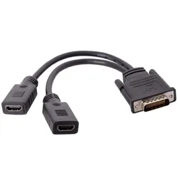 Adaptador VGA y DVI dual link macho para doble monitor